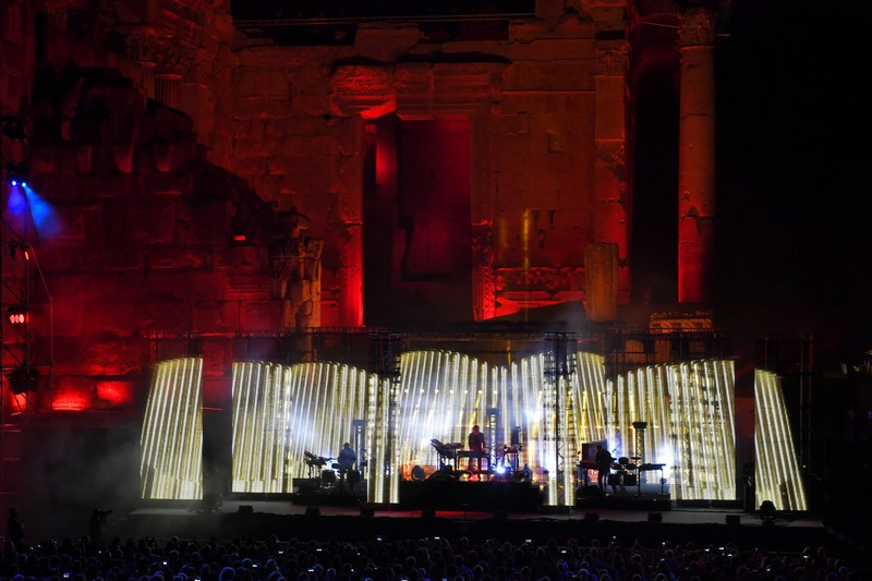Jean Michel Jarre at Baalbeck Festival